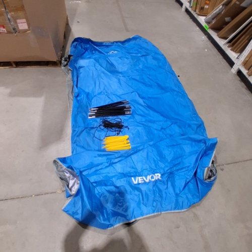 VEVOR 3 PERSON BEACH TENT / SUN SHELTER WITH UPF 50+ PROTECTION - BLUE (MODEL: YL-BEACH10H) image 2
