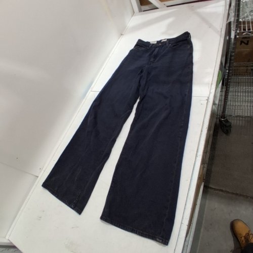 WOMENS LEVIS cinch wide LEG JEANS - 27 - BLACK image 2