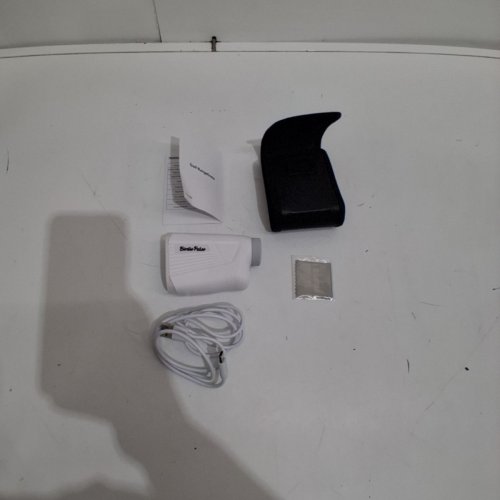 BIRDIE PULSE RECHARGEABLE GOLF LASER RANGEFINDER WITH SLOPE AND FLAGPOLE LOCK - 1300YRD - WHITE (MODEL: NSW-1300) image 3