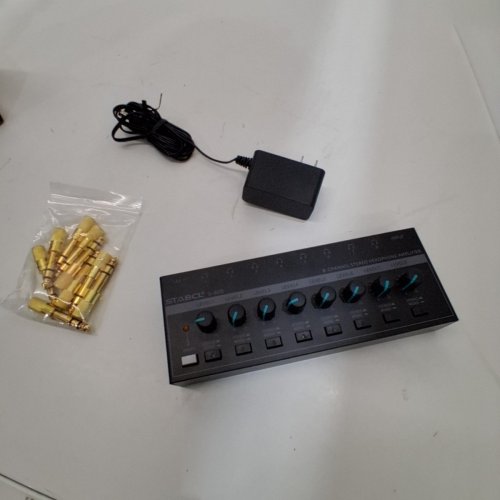 STABCLSTABCL 8-CHANNEL STEREO HEADPHONE AMPLIFIER - 12V - BLACK (MODEL: S-800) image 4