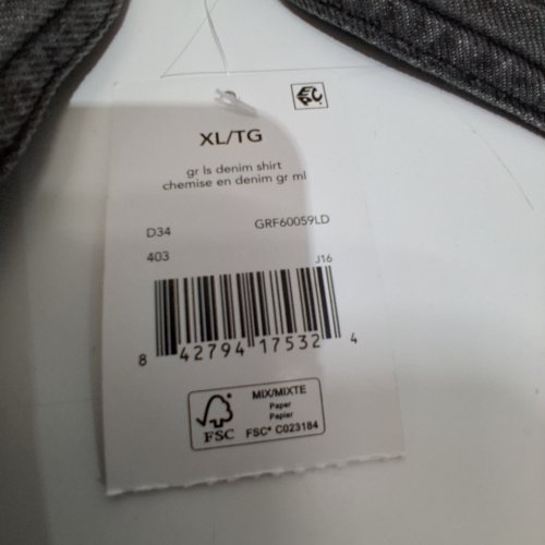 WOMEN'S GEORGE LONG SLEEVE DENIM SHIRT - EXTRA LARGE - GREY (STYLE: GRF60059LD) image 2