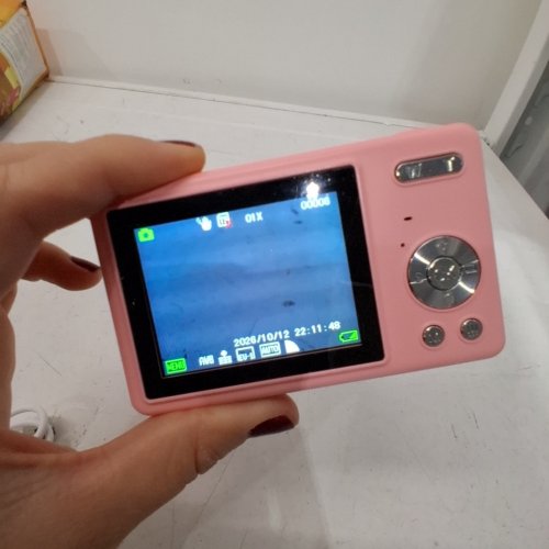 ACBAETA AUTOFOCUS 50MP VLOGGING CAMERA, 16X ZOOM WITH 32G SD CARD - PINK image 2