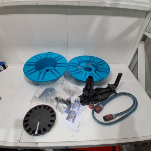 GARDENA WALL MOUNT REMOVABLE GARDEN HOSE REEL WITH HOSE GUIDE, 164 FT (MODEL: 2650-U) image 2
