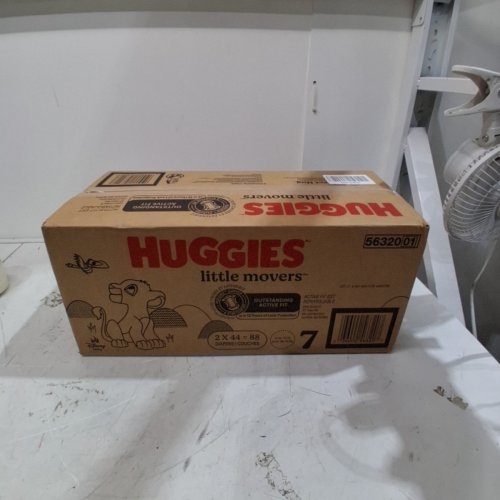 88PK HUGGIES LITTLE MOVERS BABY DIAPERS - SIZE 7 image 2
