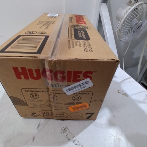 88PK HUGGIES LITTLE MOVERS BABY DIAPERS - SIZE 7 image 3