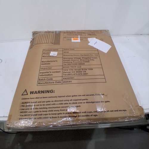 ALLAIBB METAL PRESSURE MOUNT EXTRA WIDE BABY GATE - 38" - 43" - BLACK (MODEL: W046) image 4