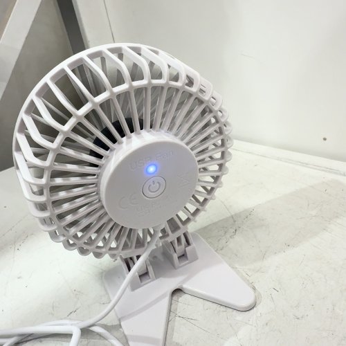 BIGQIN USB POWERED DESK FAN WITH 3 SPEEDS - WHITE image 2