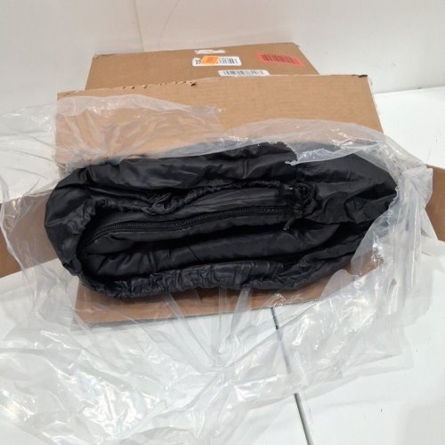 AMAZON BASICS TWO PERSON SLEEPING BAG WITH CARRYING BAG - 84" X 59" - BLACK/GREY image 3