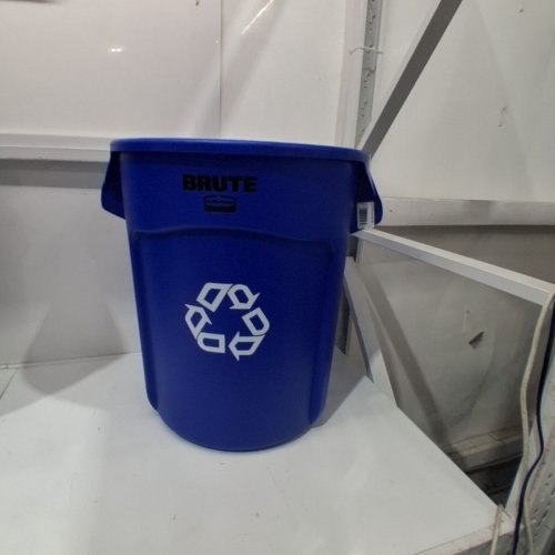 RUBBERMAID BRUTE HEAVY DUTY COMMERICAL RECYCLE BIN - 20GAL - BLUE (MODEL: FG262073BLUE) image 2