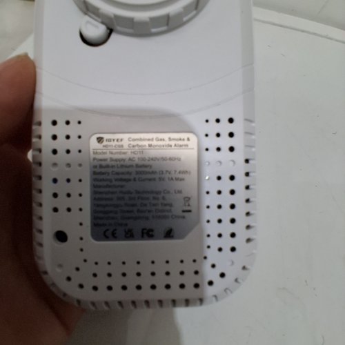 IQYEF PLUG IN SMOKE GAS AND CARBON MONOXIDE ALARM - WHITE (MODEL: HD11-CGS) image 2