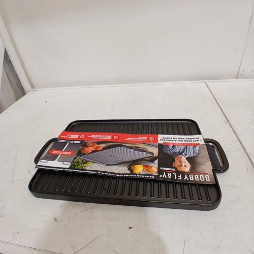 BOBBY FLAY X GREENPAN REVERSIBLE CAST IRON GRILL GRIDDLE - 16.75" X 11.4" - (MODEL: 1995033) image 4