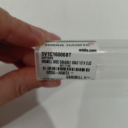 WIDIA HANITA VARIMILL II CORNER RADIUS END MILL - 5/8" DIA, 1 5/8" LOC, 3 1/2" OAL (MODEL: 5V1C16006BT) image 2