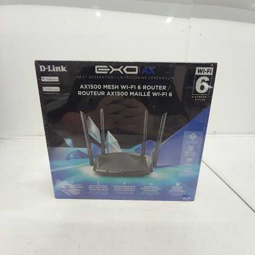 D-LINK EXO AX1500 DUAL-BAND MESH WI-FI 6 ROUTER WITH 4-STREAM, 3X GIGABIT LAN (MODEL: DIR-X1550) image 2