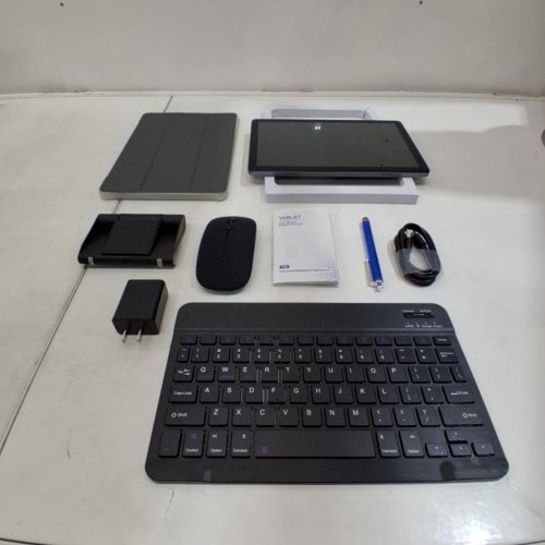3PC VEKFULPC 10" ANDROID TABLET SET WITH BLUETOOTH MOUSE AND KEYBOARD, FLIP CASE, STAND, AND STYLUS - BLACK (MODEL: T20) image 9