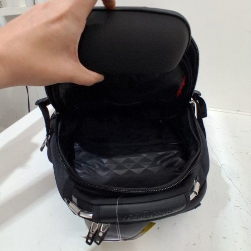 SWISSGEAR SCANSMART LAPTOP BACKPACK WITH BUILT-IN USB CORD - GLASSES CASE AND PADDED LAPTOP SLEEVES (16") - CUSTOM MADE "AMAZON EXTRA MILE DELIVERING" EMBROIDERED LOGO - 11.5" X 7" X 18" - BLACK - (MODEL: SA5358). image 4