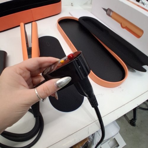 DYSON AIRSTRAIT WET TO DRY HAIR STRAIGHTENER - LIMITED EDITION APRICOT/ TOPAZ (MODEL: HT01) image 2