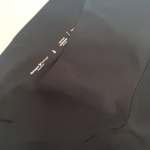 OLD NAVY HIGH-RISE 3/4 CROPPED POWERSOFT LEGGINGS - LARGE - BLACK image 3