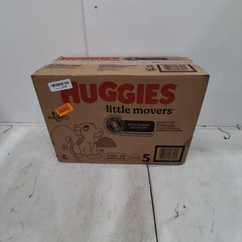 132PK HUGGIES LITTLE MOVERS DIAPERS - SIZE 5 - DISNEY BABY LION KING (MODEL: 56316) image 3