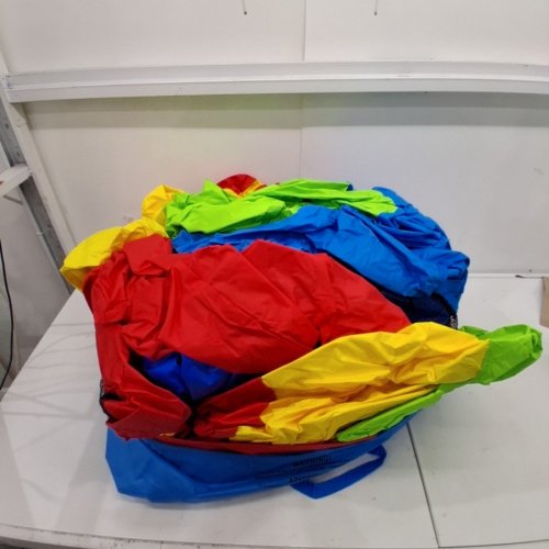 HUAKASTRO INFLATABLE BOUNCE HOUSE WITH 2 RACING SLIDES & LARGE CLIMBING WALL 16FT X 7FT image 2