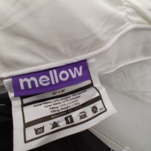 MELLOW PUFF SLEEP COOLING PILLOW - 20" X 26" - WHITE image 3