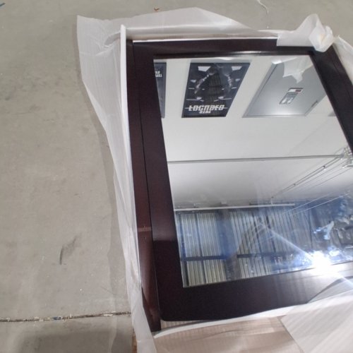 MODERN WALL MIRROR FOR LIVING ROOM / BEDROOM - 32" X 39" - ESPRESSO (MODEL: 927) image 4