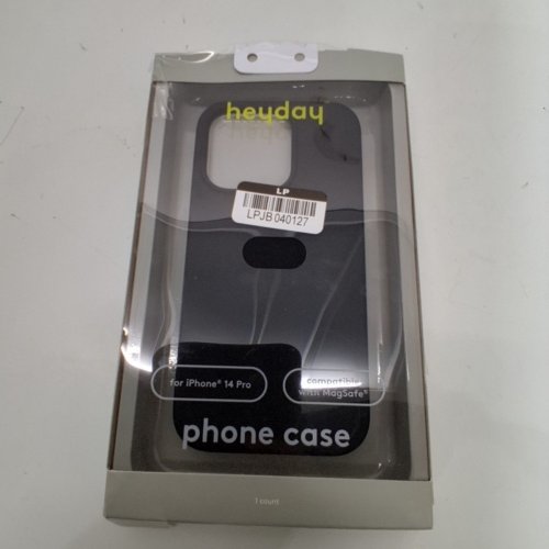 HEYDAY MAGSAFE SILICONE PHONE CASE FOR IPHONE 14 PRO - BLACK image 4