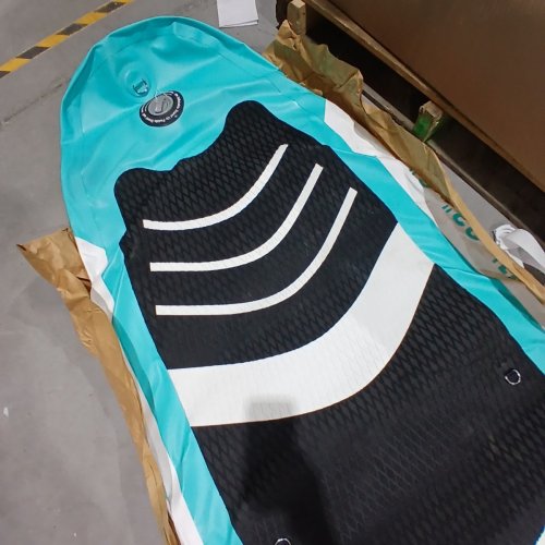 FBSPORT INFLATABLE STAND UP PADDLE BOARD W/ ACCESSORIES - 11FT - MINT GREEN image 3