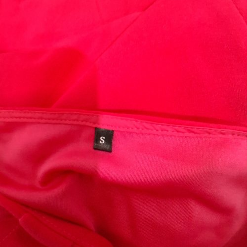 WOMEN'S WEAR-TO-WORK SHORT SLEEVE DRESS WITH BELT - SMALL - PINK image 2