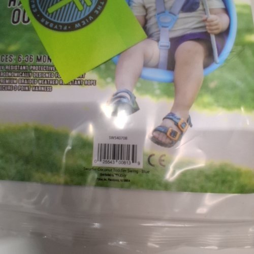 SWURFER COCONUT YOUR CHILD'S FIRST SWING WITH BLISTER FREE ROPE - BLUE (MODEL: SWS40708) image 3