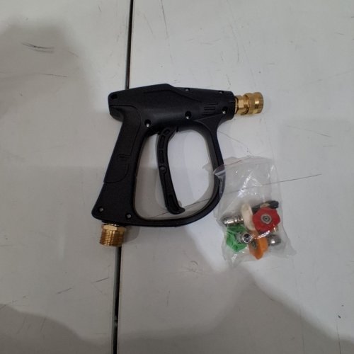 6PC PRESSURE WASHER SPRAY GUN WITH NOZZLES - 4000PSI - 1/4" - BLACK image 2