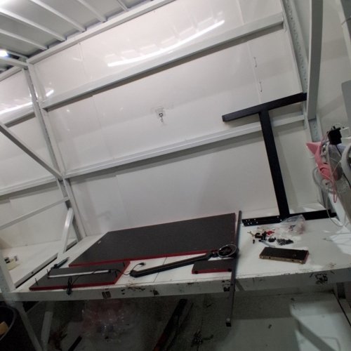 COMPUTER DESK WITH LED LIGHTS - 42" - BLACK / RED image 3