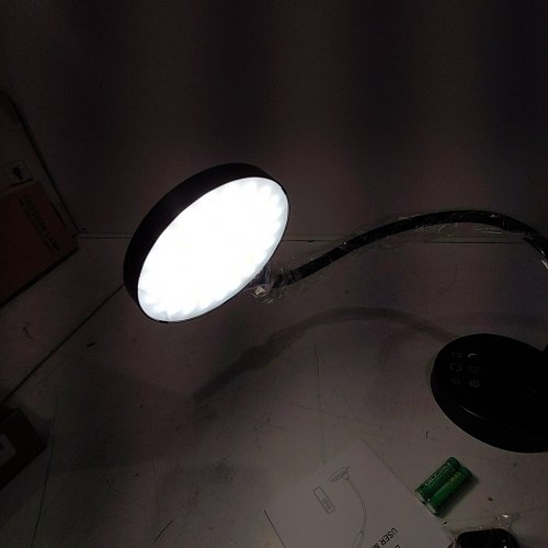ZAPLIT DIMMABLE LED DESK LAMP WITH USB CHARGING PORTS ,3 COLOR TEMPS, 5 BRIGHTNESS, 4 TIMERS, FLEXIBLE GOOSENECK- 15W- 3000K -6000K -BLACK (MODEL: DSL801) image 2