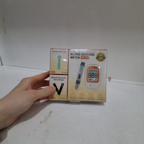 DIABETES BLOOD GLUCOSE MONITOR KIT - WHITE/ORANGE (MODEL: KE-B6) image 2