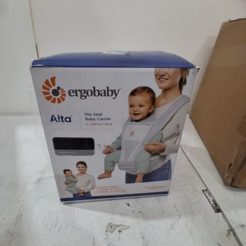 ERGOBABY ALTA HIP SEAT ALL-POSITION BREATHABLE MESH HIP SEAT AND CARRIER - 12-45LBS - ONYX BLACK image 6