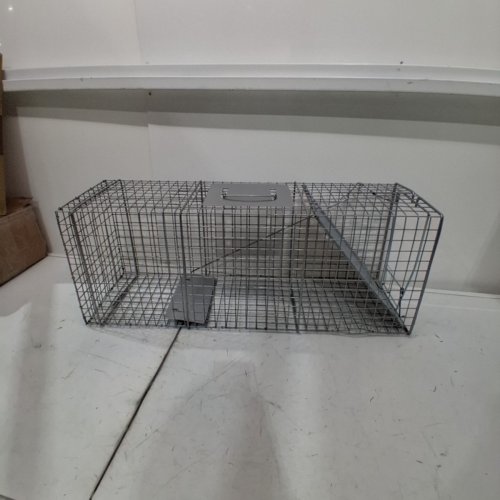 LIFESUPPLYUSA HUMANE LIVE ANIMAL TRAP - 32" X 10" X 12" - SILVER (MODEL: ER634) image 2