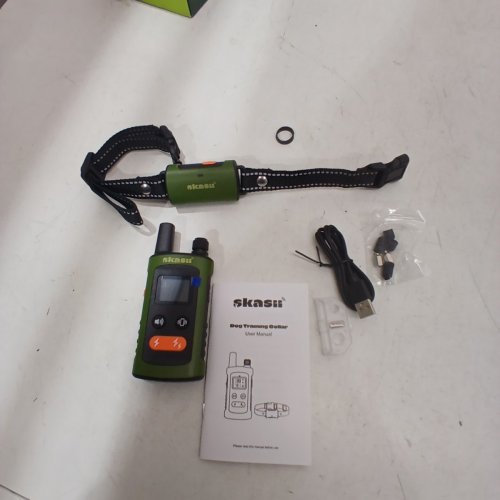 SKASII DOG TRAINING COLLAR FOR ALL DOGS - GREEN AND BLACK (MODEL: AD-D02) image 3