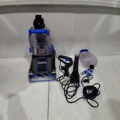 BISSELL POWERCLEAN TURBOBRUSH PET UPRIGHT CARPET CLEANER, POWERFUL & LIGHTWEIGHT - 120V - BLUE - (MODEL:3939C) image 3