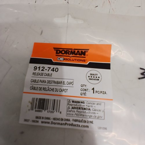 DORMAN HOOD RELEASE CABLE FOR SELECT FORD/LINCOLN VEHICLES - (MODEL: 912-740) image 3