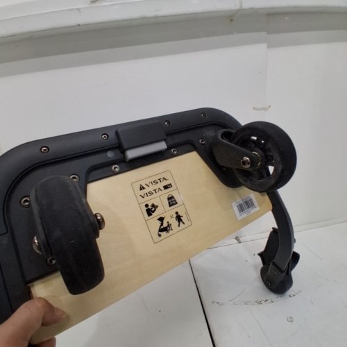 UPPABABY PIGGYBACK RIDE-ALONG BOARD - FITS ALL VISTA MODELS - BLACK, LIGHT BROWN image 4