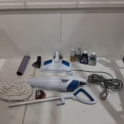 BISSELL POWERFRESH STEAM MOP - WHITE/BLUE (MODEL: 1940B) image 3
