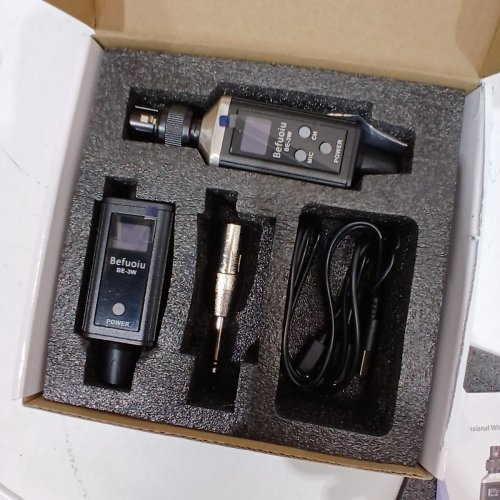 BEFUOIU UHF WIRELESS IN-EAR MONITOR SYSTEM, PROFESSIONAL WIRELESS IEM SYSTEM WITH 16 ADJUSTABLE CHANNELS - BLACK (MODEL: BE-3W) image 3