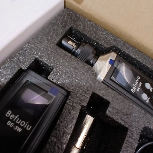 BEFUOIU UHF WIRELESS IN-EAR MONITOR SYSTEM, PROFESSIONAL WIRELESS IEM SYSTEM WITH 16 ADJUSTABLE CHANNELS - BLACK (MODEL: BE-3W) image 4