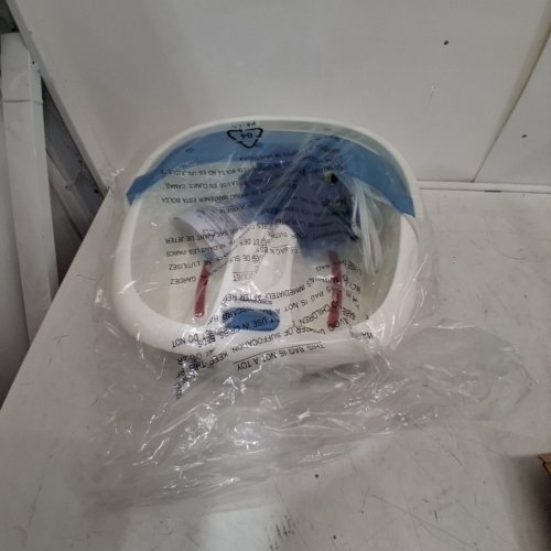 HOMEDICS BUBBLE SPA ELITE FOOTBATH 2-IN-1 REMOVABLE PEDICURE CENTER TOE-TOUCH CONTROL EASY TOTE HANDLE NO-SPLASH - 14.8" X 15.5" X 6.8" - WHITE/BLUE (MODEL:FB-450HA-CA) image 2