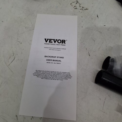 VEVOR BACKDROP STAND BACKGROUND KIT WITH CARRYING BAG - BLACK (BJJ-TB8510) image 4