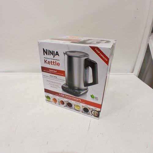 NINJA PRECISION TEMPERATURE ELECTRIC KETTLE - 7 CUP CAPACITY - BRUSHED STAINLESS STEEL (MODEL: KT200C) image 5