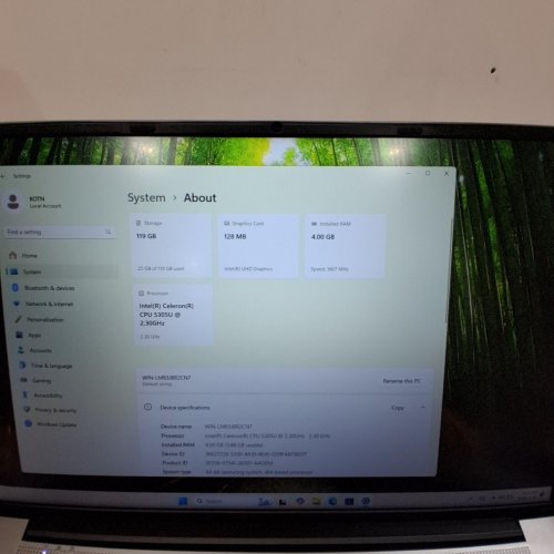 EZBOOK S7 MAX LAPTOP - 15.6" | INTEL CELERON 5305U | 4GB RAM | 128GB STORAGE - GREY image 5