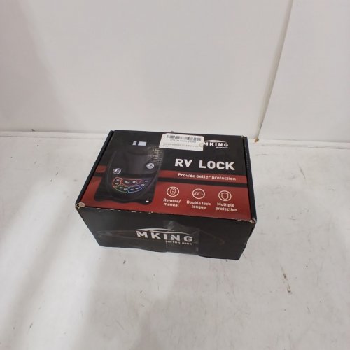 MKING RV KEYLESS ENTRY DOOR LOCK FOR TRAVEL TRAILER CAMPER - ZINC ALLOY, WILL ONLY FIT 2.75" X 3.75" LOCK HOLE image 4