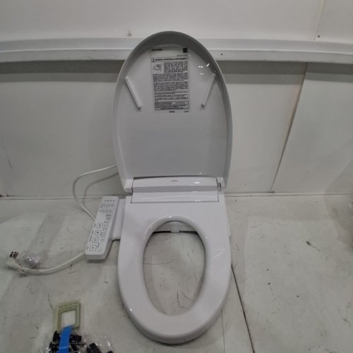 TOTO WASHLET S2 ELECTRONIC ELONGATED BIDET TOILET SEAT WITH INSTANT WATER HEATING, HEATED SEAT, NIGHT LIGHT & SIDE CONTROL - COTTON WHITE (MODEL: SW3346#01) image 5
