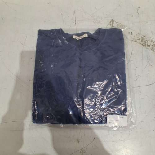 WOMEN'S DOUBLE ZERO CROPPED PULL OVER SWEATER - LARGE - NAVY BLUE (STYLE : DZ26C968) image 2