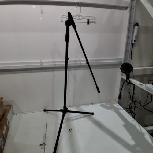 AMAZON BASICS HEIGHT-ADJUSTABLE TRIPOD BOOM MICROPHONE STAND - 3.3FT - 5.6FT WITH CLOTHESPIN MIC CLIP image 2